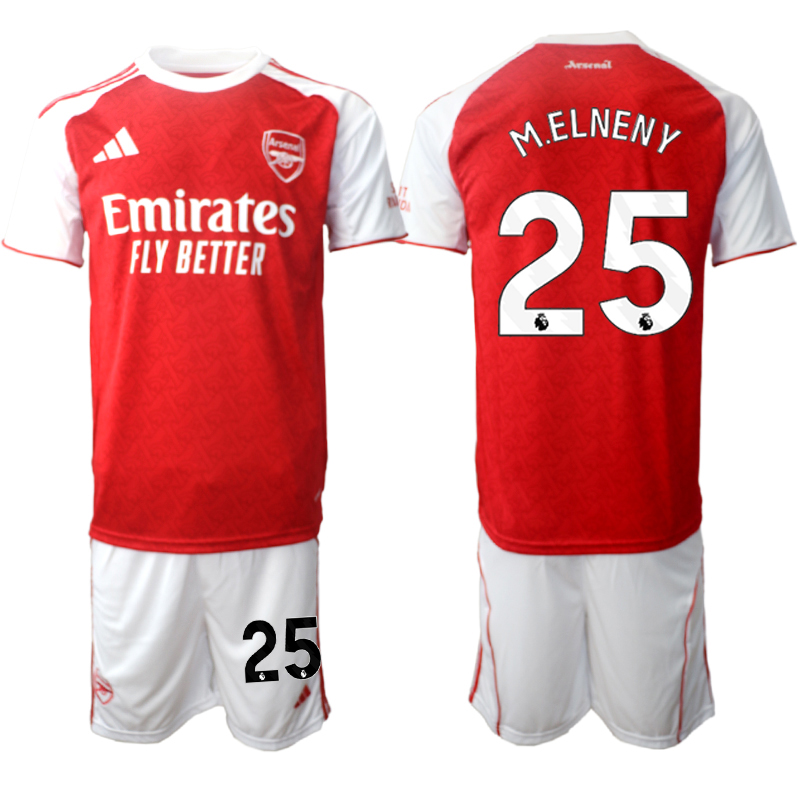 Men 2025-2026 Club Arsenal home red #25 Soccer Jersey 01